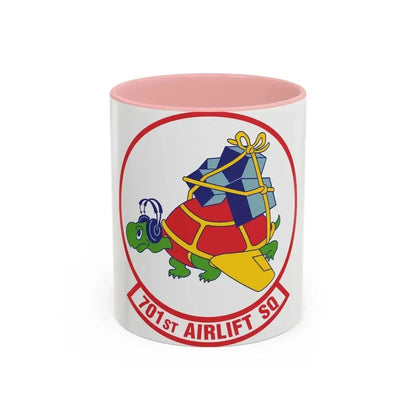 701st Airlift Squadron (U.S. Air Force) Accent Coffee Mug 11oz Pink - Go Mug Yourself