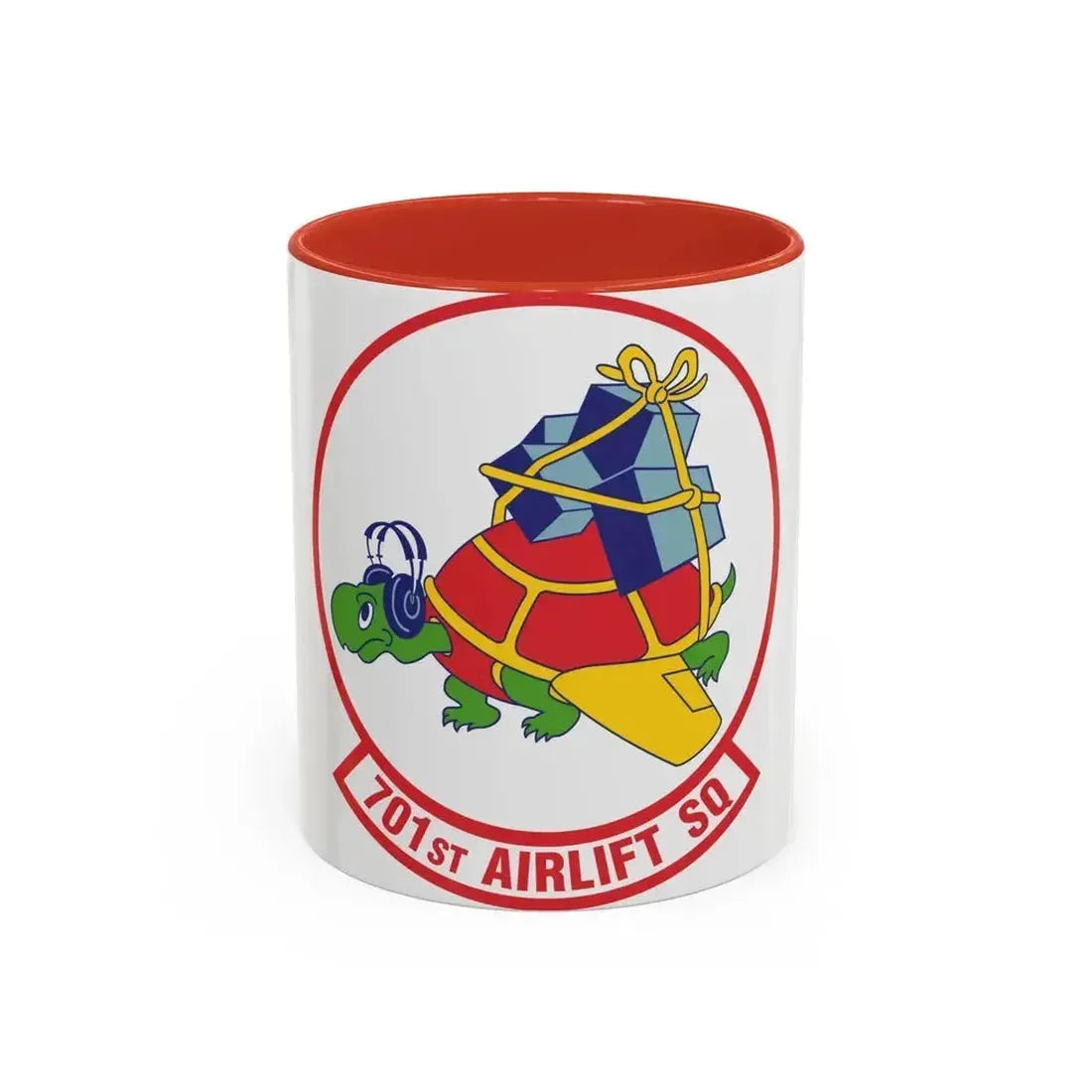 701st Airlift Squadron (U.S. Air Force) Accent Coffee Mug 11oz Red - Go Mug Yourself