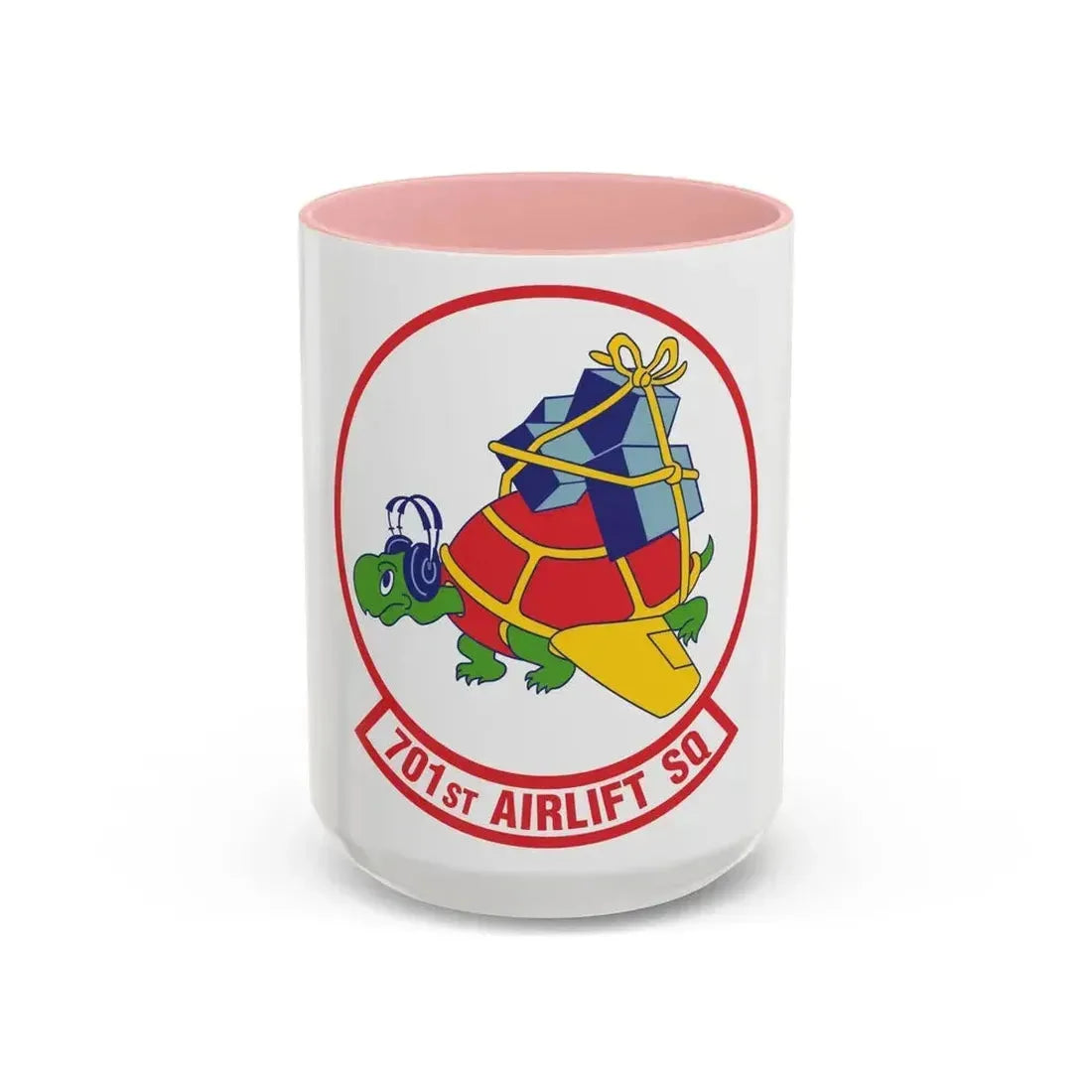 701st Airlift Squadron (U.S. Air Force) Accent Coffee Mug 15oz Pink - Go Mug Yourself