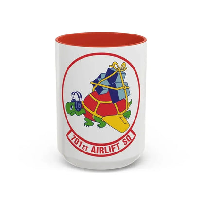701st Airlift Squadron (U.S. Air Force) Accent Coffee Mug 15oz Red - Go Mug Yourself