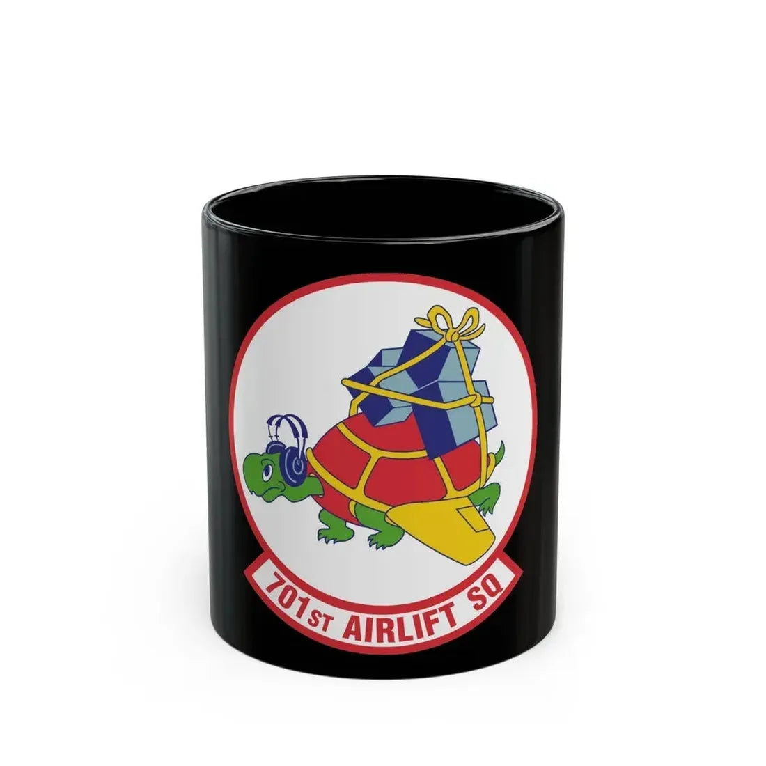 701st Airlift Squadron (U.S. Air Force) Black Coffee Mug 11oz - Go Mug Yourself