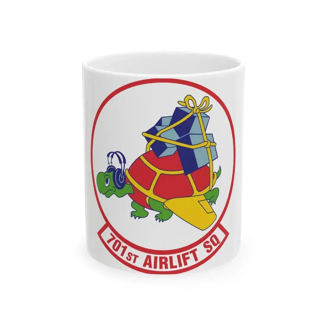 701st Airlift Squadron (U.S. Air Force) White Coffee Mug 11oz - Go Mug Yourself
