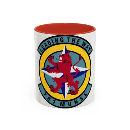 701st Munitions Support Squadron (U.S. Air Force) Accent Coffee Mug 11oz Red - Go Mug Yourself