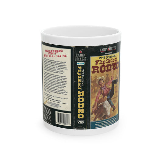 WALT GARRISONS FLIP SIDE RODEO (VHS COVER) - White Coffee Mug