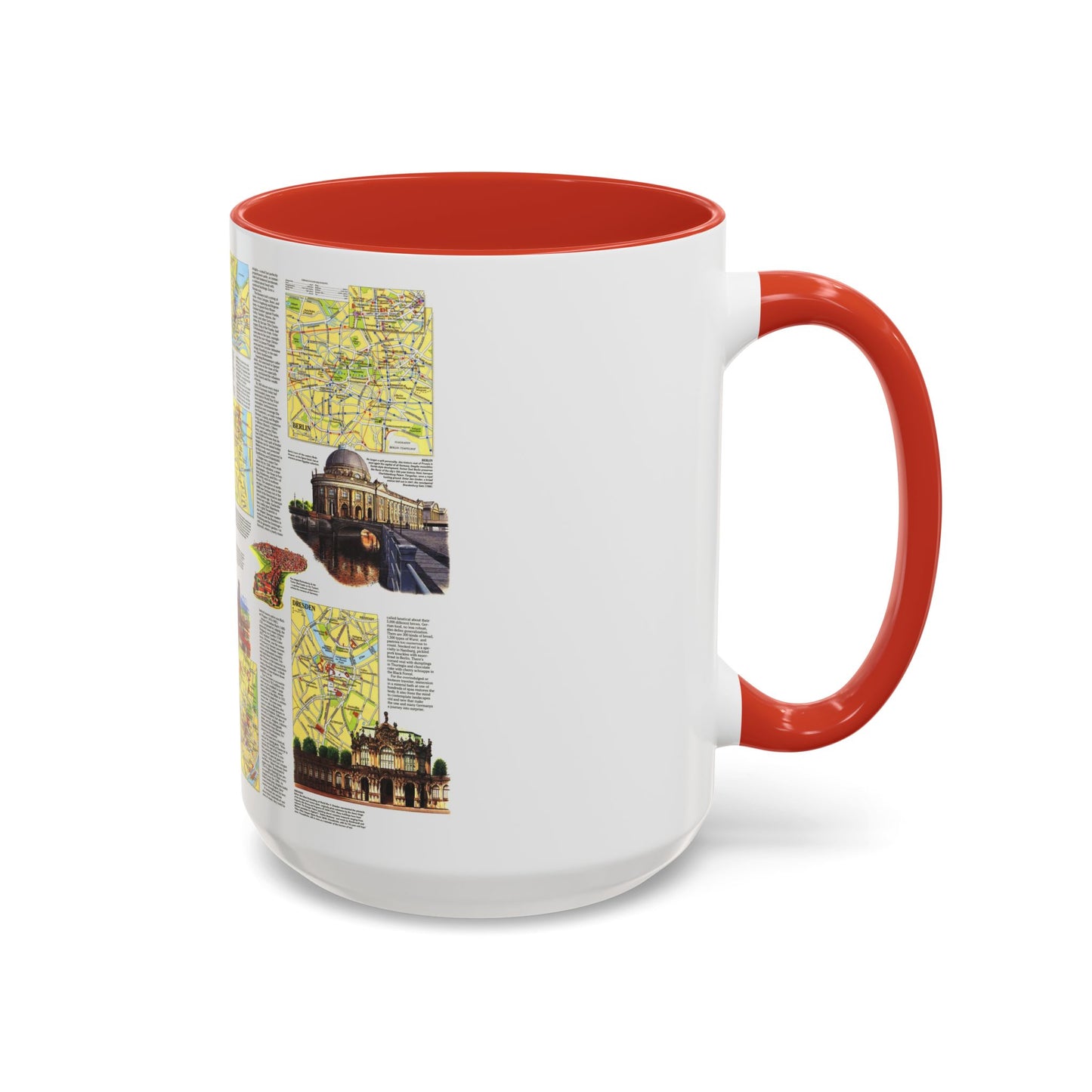 Tasse à café décorative Allemagne - Carte du voyageur (1991) (Carte)