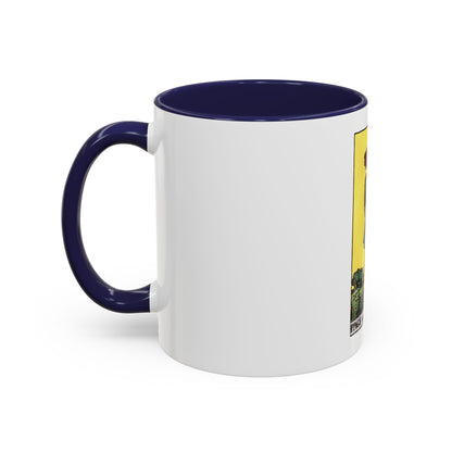 The Page of Pentacles (Tarot Card) Accent Coffee Mug
