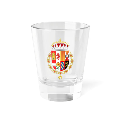 Lesser Coat of Arms of Charles V as Prince of Spains Archduke of Austria and Duke of Burgundy (Spain) (Coat of Arms) Shot Glass 1.5oz