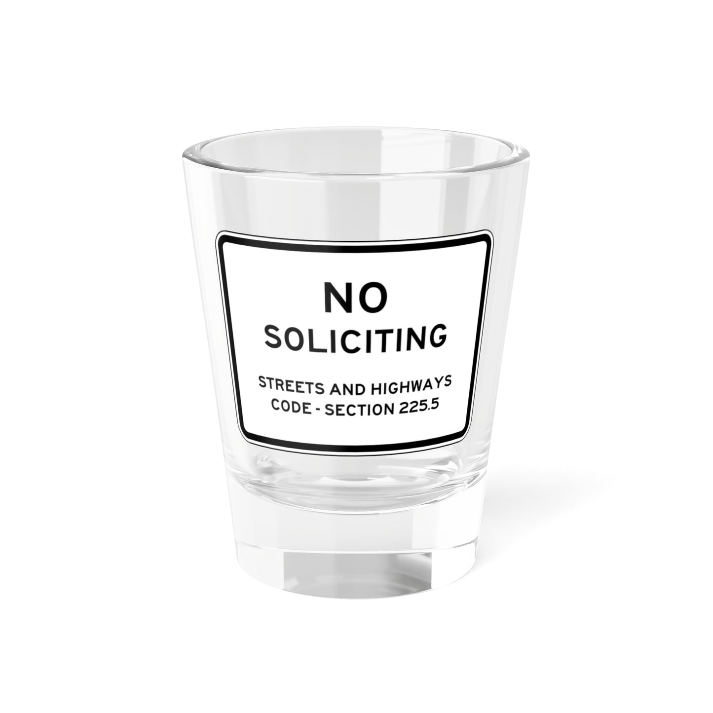 MUTCD-CA S25 (California) (Road Sign) Shot Glass 1.5oz