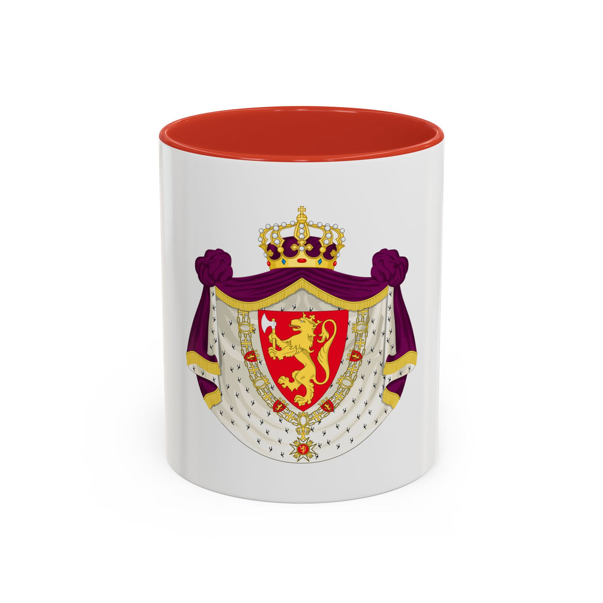 Greater royal coat of arms of Norway - Accent Coffee Mug