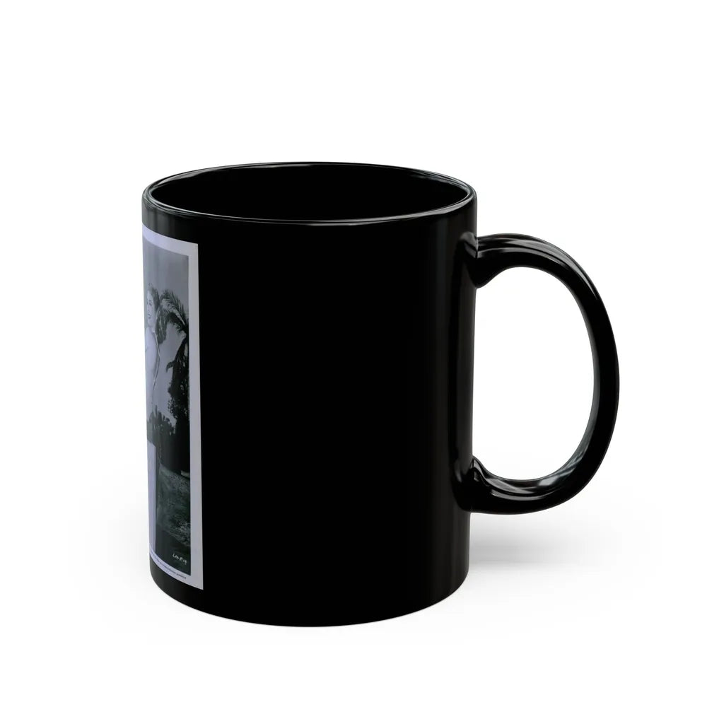 Lori Nelson #45 1 (Vintage Female Icon) Black Coffee Mug-Go Mug Yourself