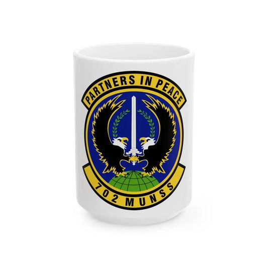 702d Munitions Support Squadron (U.S. Air Force) White Coffee Mug-15oz-Go Mug Yourself