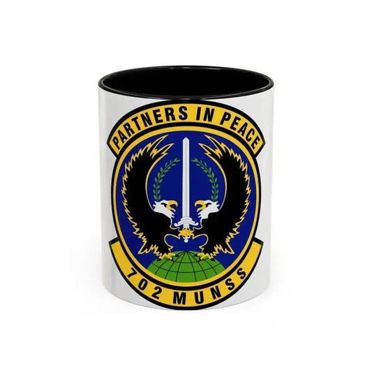 702d Munitions Support Squadron (U.S. Air Force) Accent Coffee Mug 11oz Black - Go Mug Yourself
