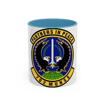702d Munitions Support Squadron (U.S. Air Force) Accent Coffee Mug 11oz Light Blue - Go Mug Yourself