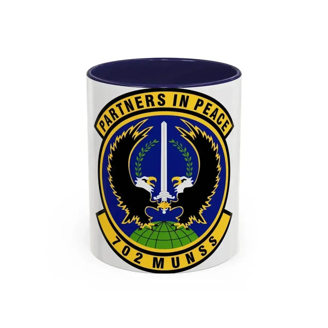 702d Munitions Support Squadron (U.S. Air Force) Accent Coffee Mug 11oz Navy - Go Mug Yourself