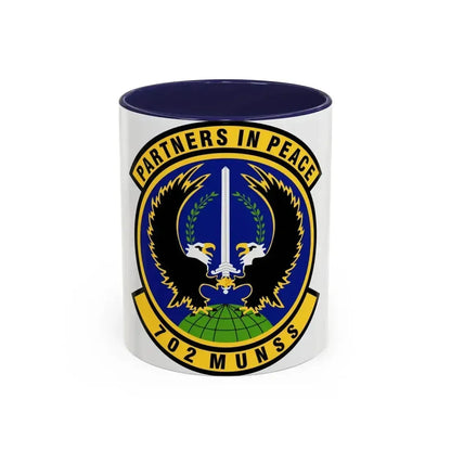 702d Munitions Support Squadron (U.S. Air Force) Accent Coffee Mug 11oz Navy - Go Mug Yourself