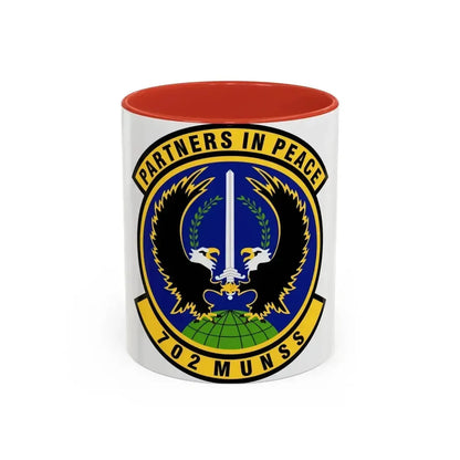 702d Munitions Support Squadron (U.S. Air Force) Accent Coffee Mug 11oz Red - Go Mug Yourself
