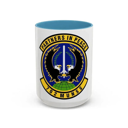 702d Munitions Support Squadron (U.S. Air Force) Accent Coffee Mug 15oz Light Blue - Go Mug Yourself