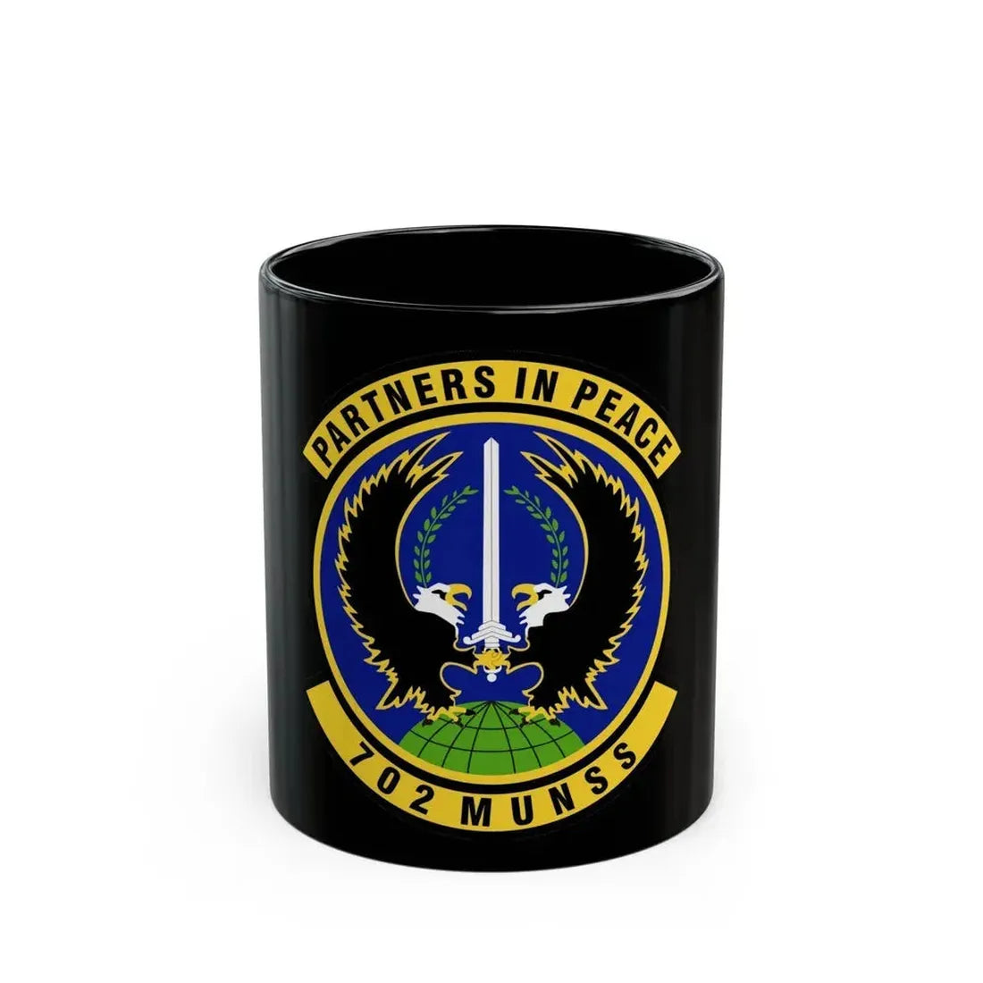 702d Munitions Support Squadron (U.S. Air Force) Black Coffee Mug 11oz - Go Mug Yourself