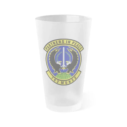 702d Munitions Support Squadron (U.S. Air Force) Frosted Pint Glass 16oz 16oz Frosted - Go Mug Yourself
