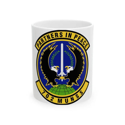 702d Munitions Support Squadron (U.S. Air Force) White Coffee Mug 11oz - Go Mug Yourself