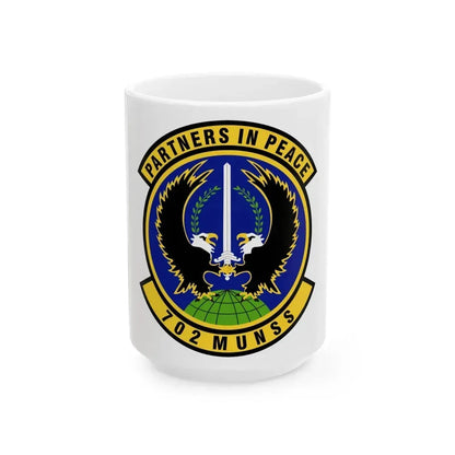 702d Munitions Support Squadron (U.S. Air Force) White Coffee Mug 15oz - Go Mug Yourself