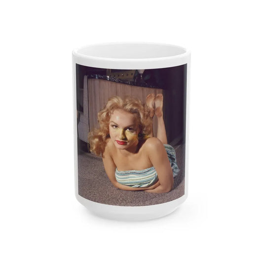 Julie Newmar #252 (Vintage Female Icon) White Coffee Mug-15oz-Go Mug Yourself