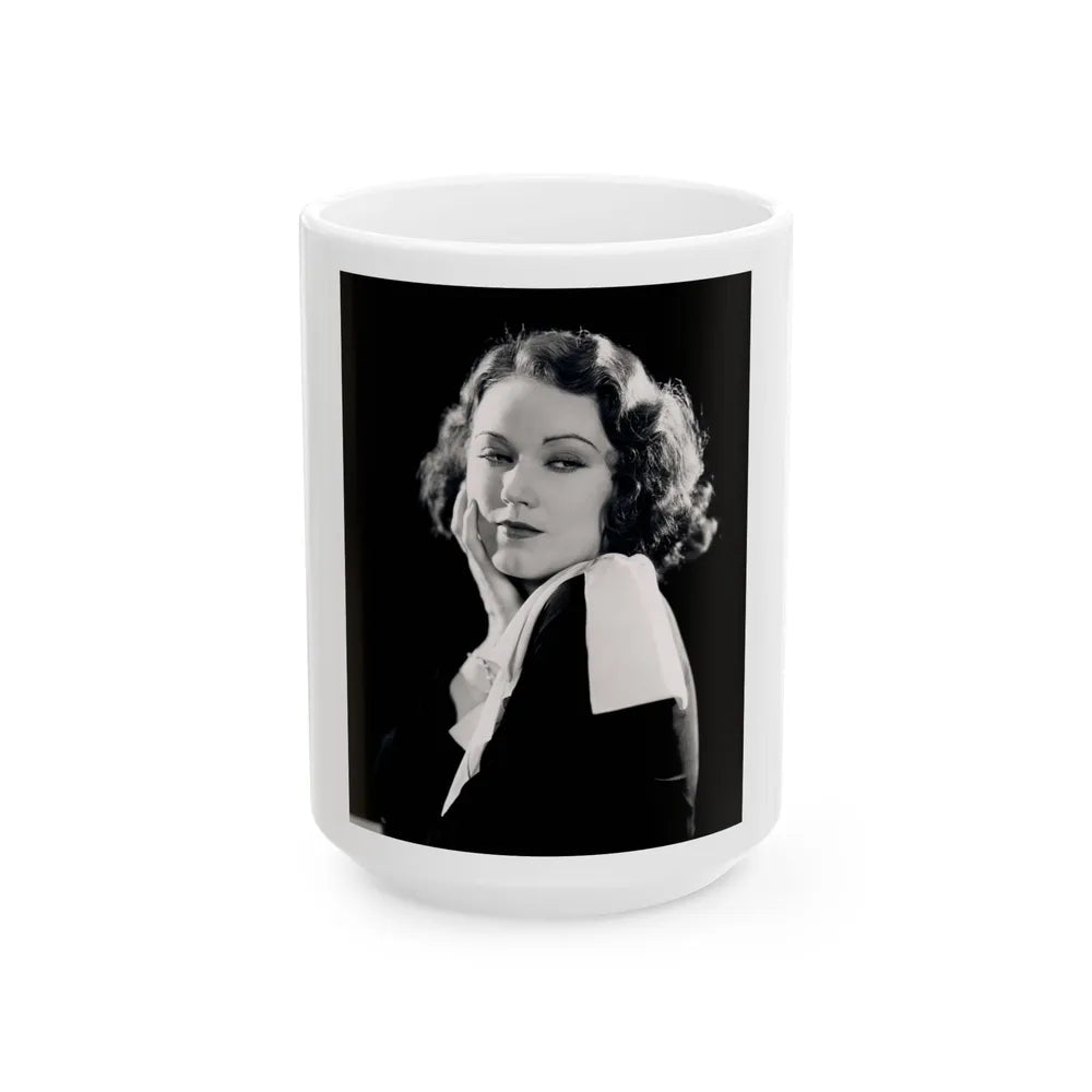 Fay Wray #12 (Vintage Female Icon) White Coffee Mug-15oz-Go Mug Yourself