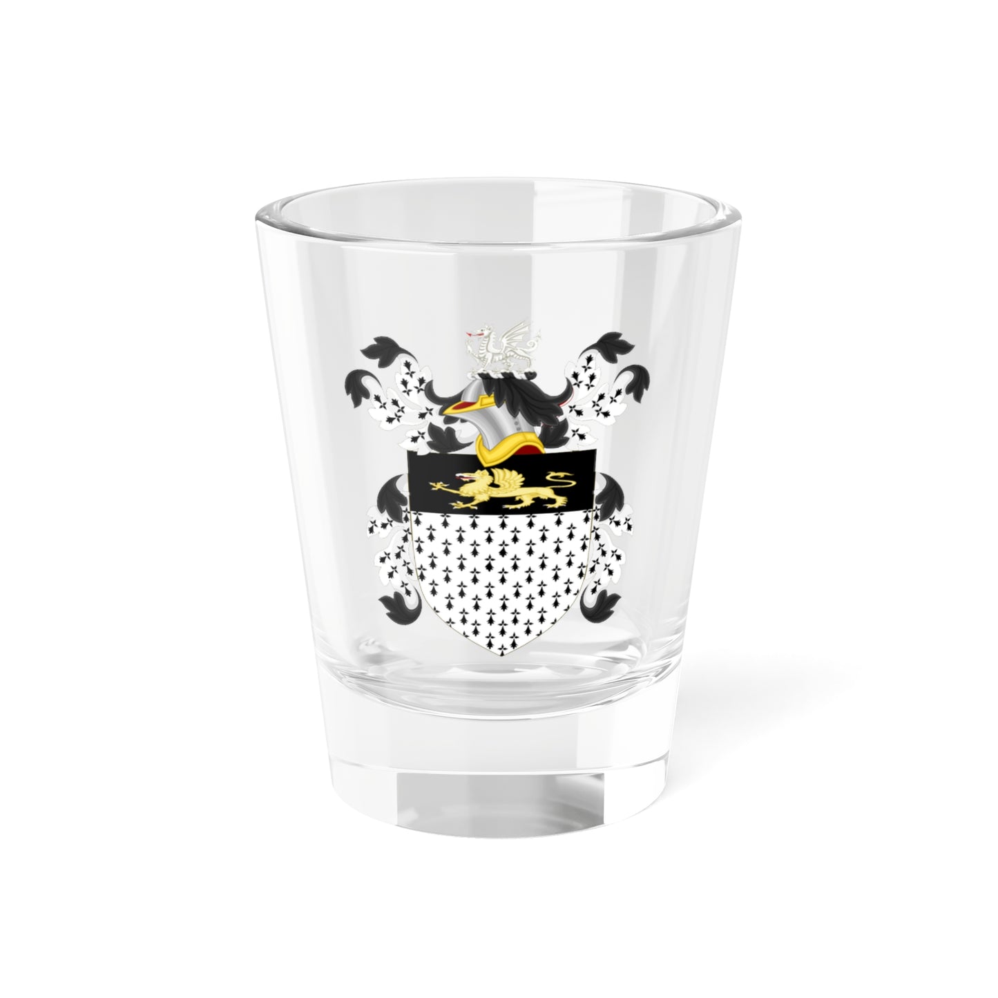 Coat of Arms of John Chester (United States) (Coat of Arms) Shot Glass 1.5oz