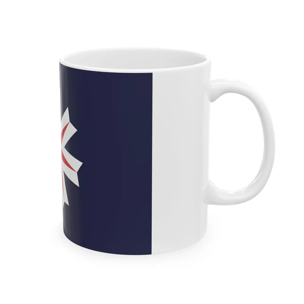 Flag of Hokkaido Prefecture Japan - White Coffee Mug-Go Mug Yourself