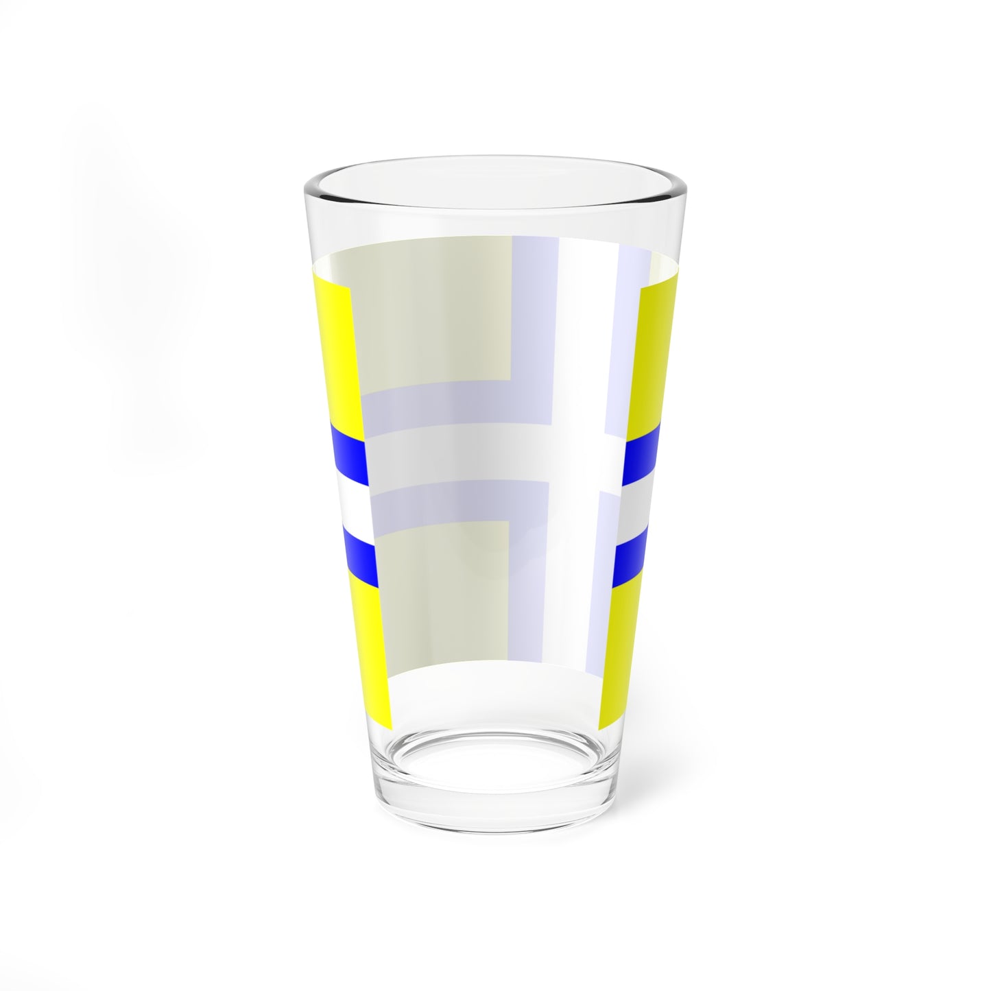 Flag of Vastergotland clear (Sweden) Pint Glass 16oz