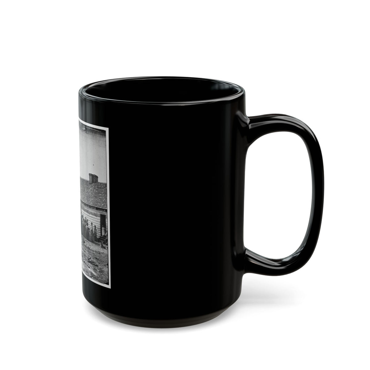 Beaufort, South Carolina. Group Of Negroes On J.J. Smith's Plantation (U.S. Civil War) Black Coffee Mug