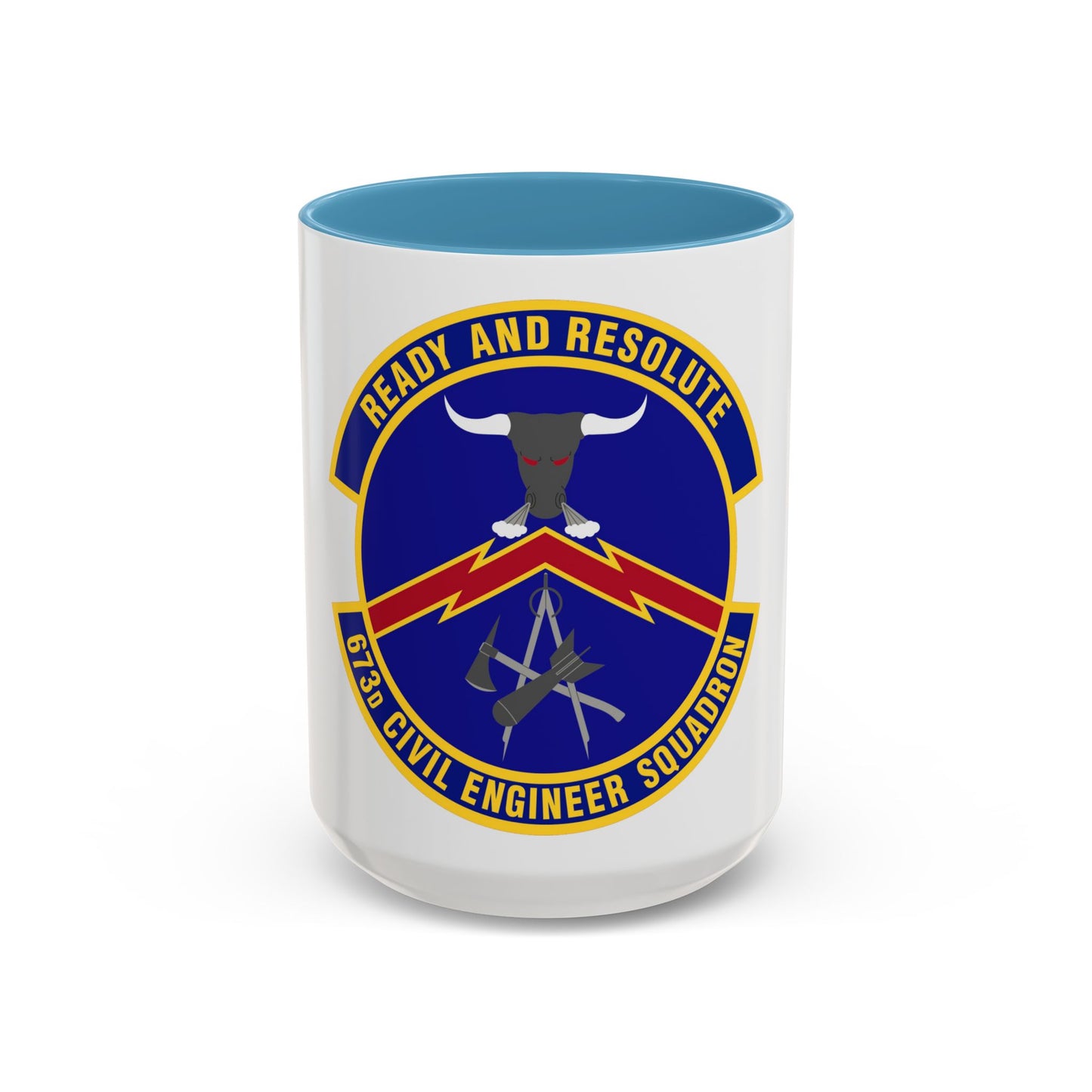 673d Civil Engineer Squadron (U.S. Air Force) Accent Coffee Mug