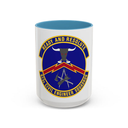 673d Civil Engineer Squadron (U.S. Air Force) Accent Coffee Mug