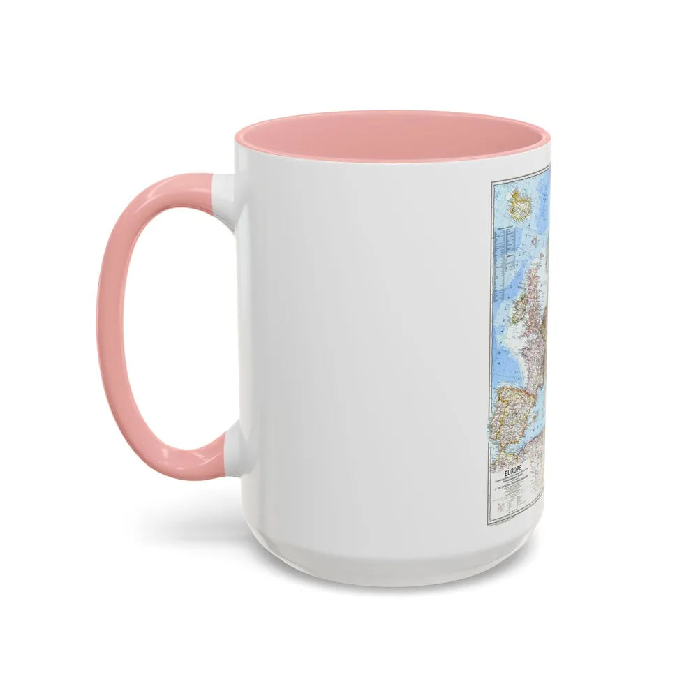 Europe (1969) (Map) Accent Coffee Mug-Go Mug Yourself