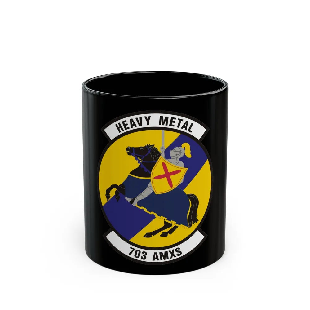 703d Aircraft Maintenance Squadron (U.S. Air Force) Black Coffee Mug-11oz-Go Mug Yourself