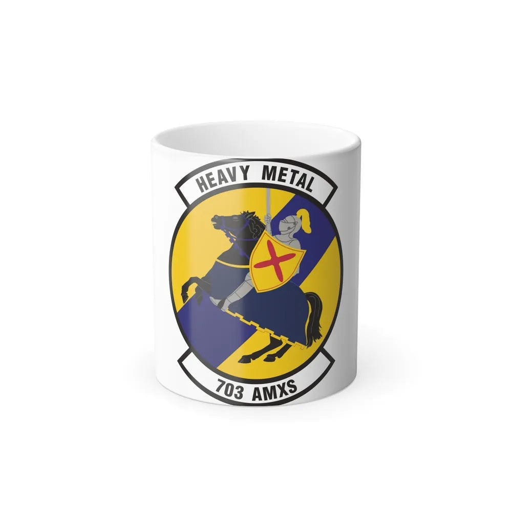 703d Aircraft Maintenance Squadron (U.S. Air Force) Color Changing Coffee Mug-11oz-Go Mug Yourself