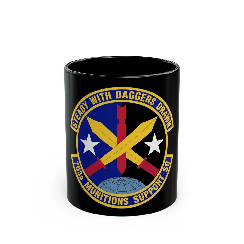 703d Munitions Support Squadron (U.S. Air Force) Black Coffee Mug-11oz-Go Mug Yourself