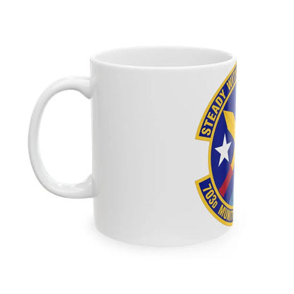 703d Munitions Support Squadron (U.S. Air Force) White Coffee Mug-Go Mug Yourself