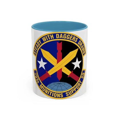 703d Munitions Support Squadron (U.S. Air Force) Accent Coffee Mug 11oz Light Blue - Go Mug Yourself