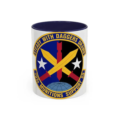 703d Munitions Support Squadron (U.S. Air Force) Accent Coffee Mug 11oz Navy - Go Mug Yourself