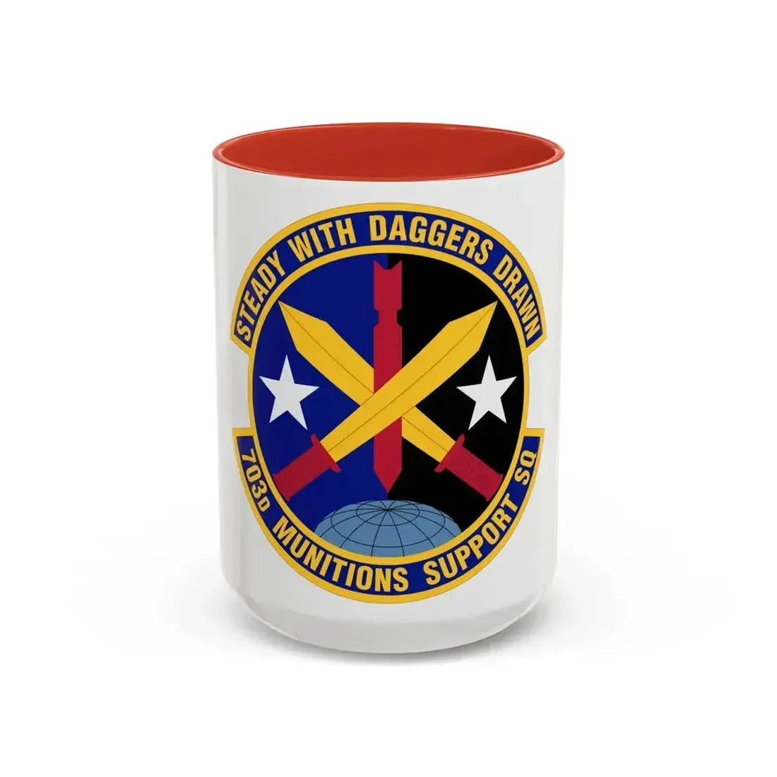 703d Munitions Support Squadron (U.S. Air Force) Accent Coffee Mug 15oz Red - Go Mug Yourself