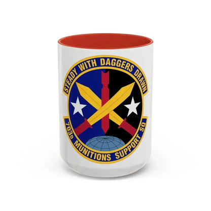 703d Munitions Support Squadron (U.S. Air Force) Accent Coffee Mug 15oz Red - Go Mug Yourself