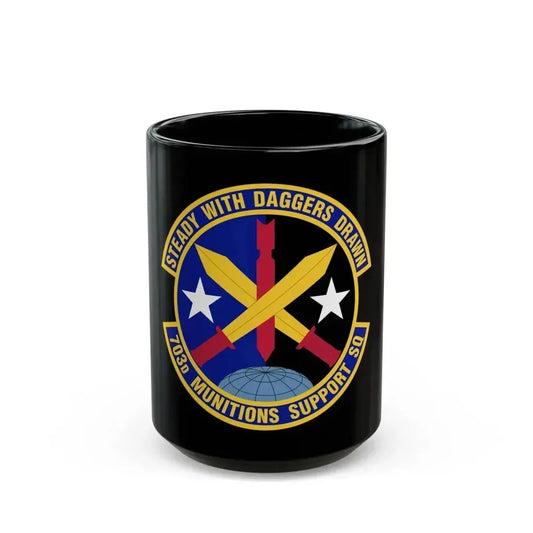 703d Munitions Support Squadron (U.S. Air Force) Black Coffee Mug 15oz - Go Mug Yourself