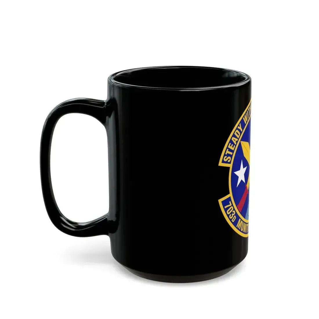 703d Munitions Support Squadron (U.S. Air Force) Black Coffee Mug - Go Mug Yourself
