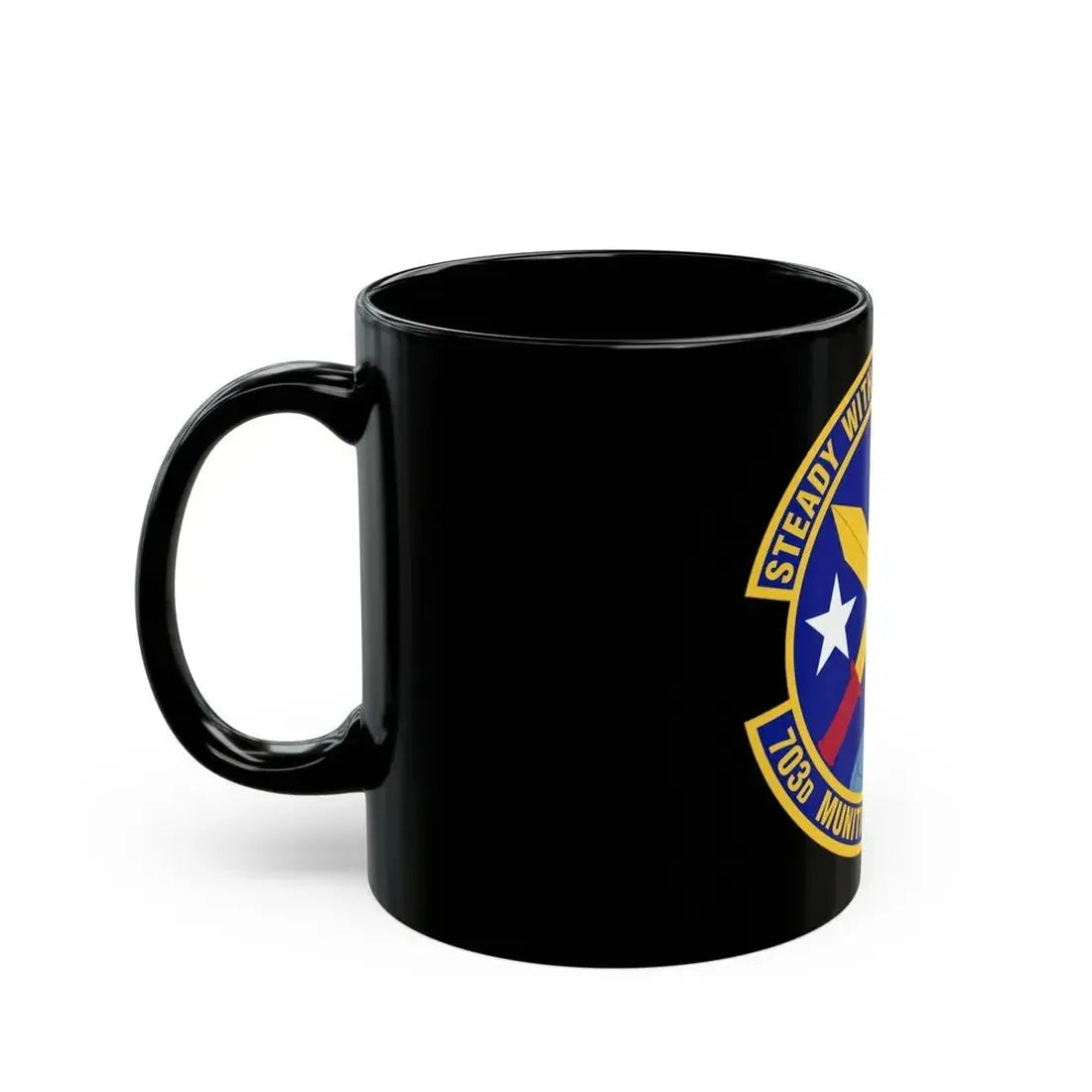 703d Munitions Support Squadron (U.S. Air Force) Black Coffee Mug - Go Mug Yourself