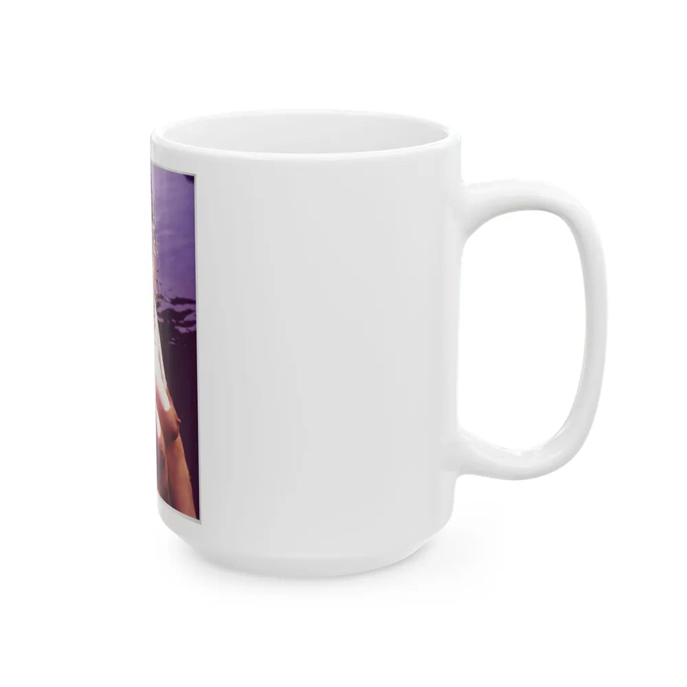 Linda Blair #368 - Underwater & Topless 1 (Vintage Female Icon) White Coffee Mug-Go Mug Yourself