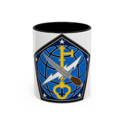 704 Military Intelligence Brigade (U.S. Army) Accent Coffee Mug 11oz Black - Go Mug Yourself