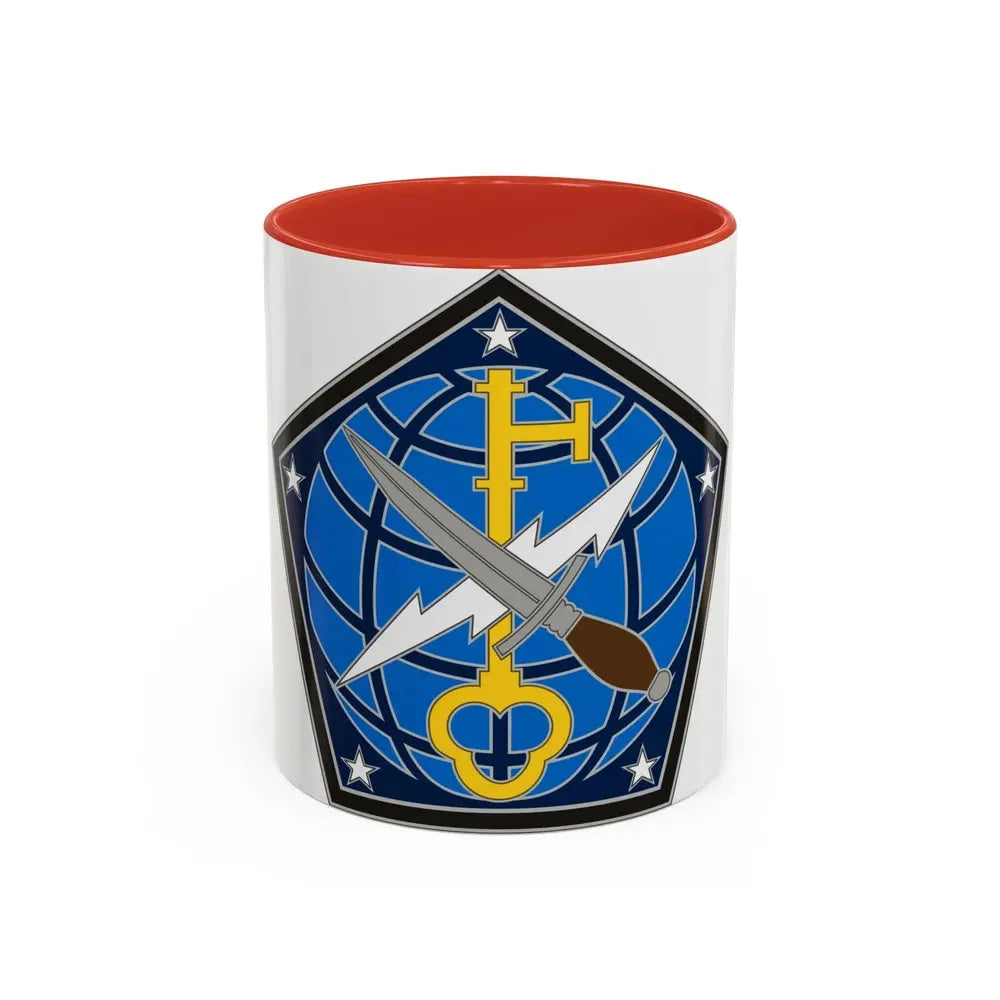 704 Military Intelligence Brigade (U.S. Army) Accent Coffee Mug 11oz Red - Go Mug Yourself