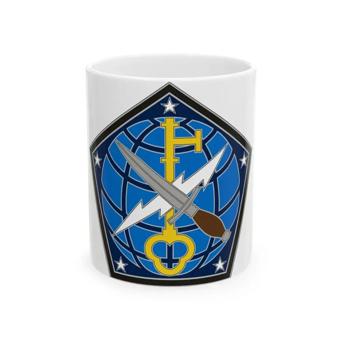 704 Military Intelligence Brigade (U.S. Army) White Coffee Mug - Go Mug Yourself