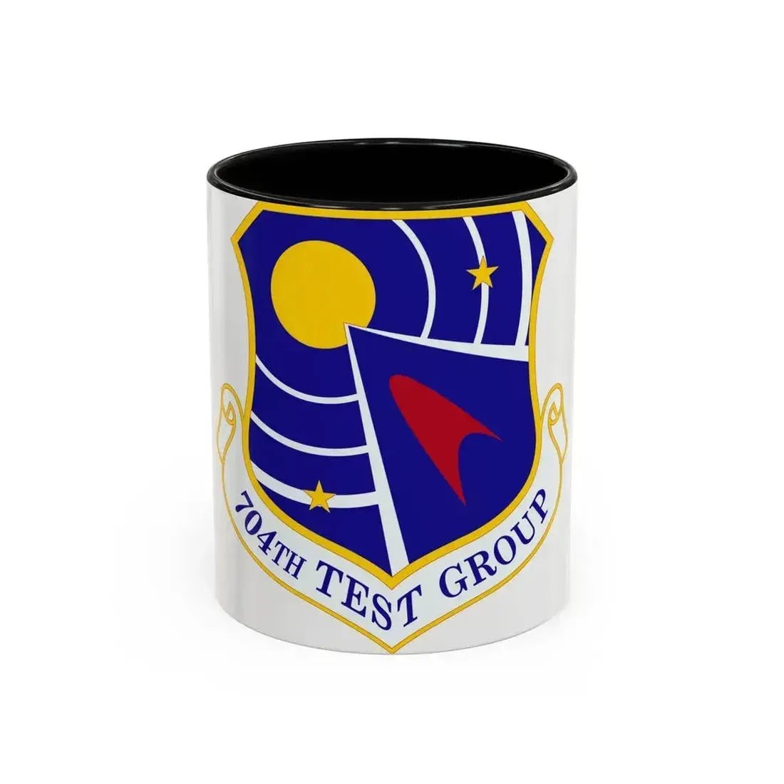 704 Test Group AFMC (U.S. Air Force) Accent Coffee Mug 11oz Black - Go Mug Yourself